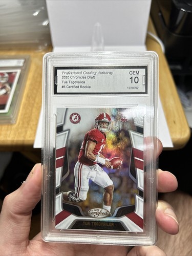 TUA TAGOVAILOA 2020 Chronicles Draft Picks Certified Rookie RC#6 GRADED 10 - Picture 3 of 3