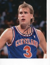 CRAIG EHLO SIGNED CLEVELAND CAVS BLUE JERSEY 8X10