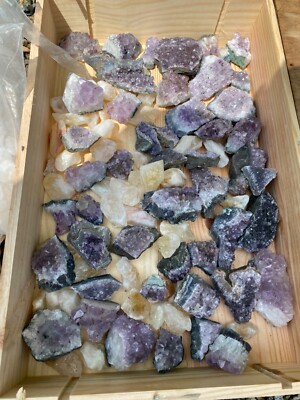 Amethyst Geoden und andere Rohsteine ca. 12kg