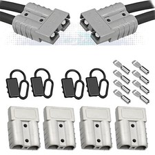 4PCS Autobatterie Schnellanschluss Trennen Stromkabel Stecker 50A