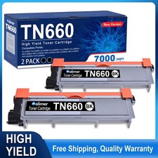 2PK TN660 TN630 High Yield Toner for Brother TN-660 MFC-L2700DW HL-L2380DW