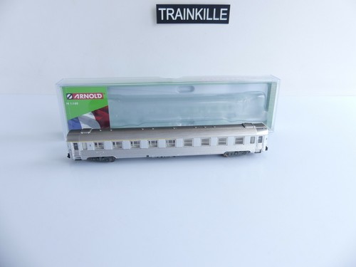 Arnold HN 4336-3 - Voiture Bar Dev Inox SNCF Époque 3 - Modélisme Ferroviaire échelle N