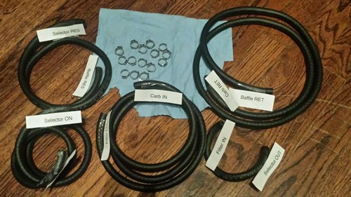 Sea-Doo 951/947 Black Fuel Line Swap Kit With Clamps For 2000-2001 GTX Models