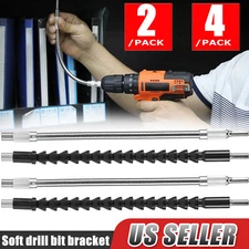 2/4X Flexible Drill Bit Extension Right Angle Attachment Holder Hex Shank Shaft