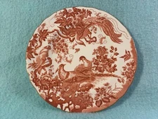 Royal Crown Derby “Red Aves” 1936-1997 Discontinued Luncheon/Salad Plate