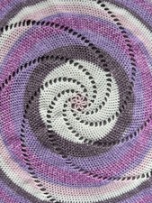 Schöne Handarbeit Häkeldecke Lila Rosa Alpaka Kreis Überwurf Tagesdecke