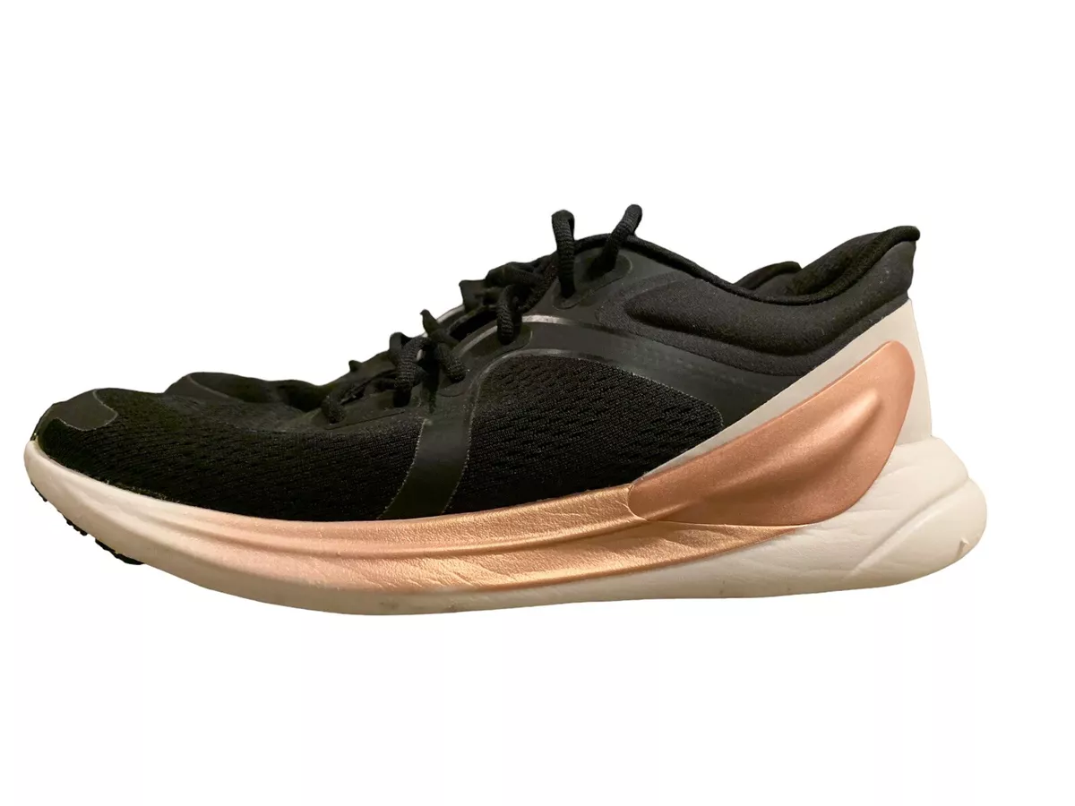 Lululemon Blissfeel Run Womens Size 8 Black Rose Gold Athletic Shoes  Sneakers