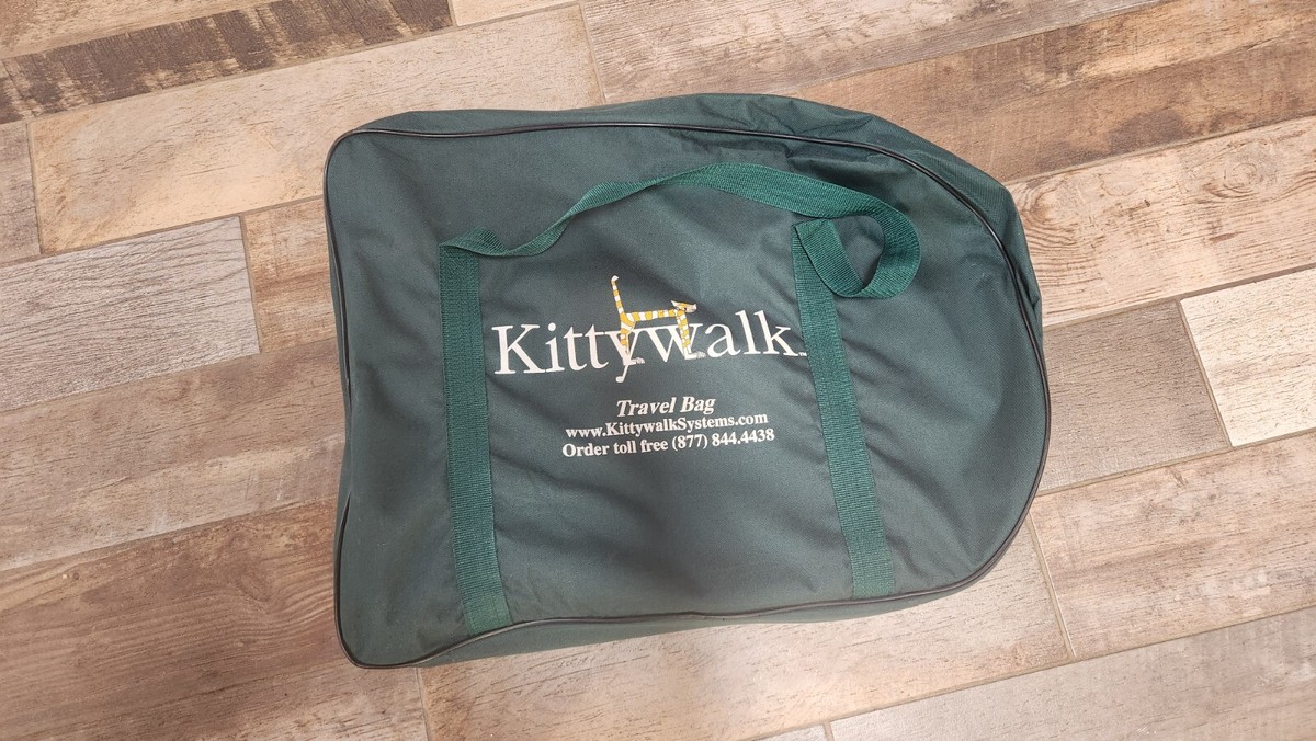 KITTYWALK DECK, PATIO, GRASS OUTDOOR CAT ENCLOSURE GREEN 72X24X18