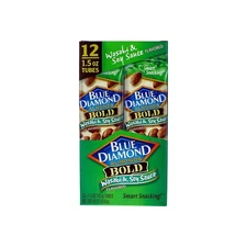Blue Diamond Almonds Wasabi & Soy Flavored Snack Tube 12 Count - 1.5 oz