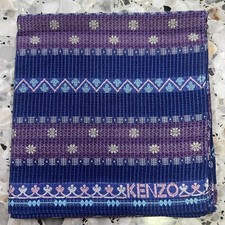 MAN HANKY BLUE PURPLE STRIPED GEOMETRIC JAPAN COTTON POCKET ART SQUARE19   JP185