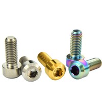 M8x20 Titanium Hexagon Hex Socket Cap Head Ti M8 Bolts Screw 3 Colors 1.25mm Gr5 M8x20 Titanium Hexagon Hex Socket Cap Head Ti M8 Bolts Screw 3 Colors 1.25mm Gr5