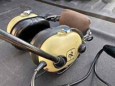 David Clark H10-13H Military Aviation Headset Green Used needs repair