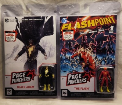 The Flash (Flashpoint) and Black Adam Page Punchers 3'' Action Figures with Comic