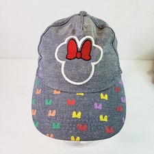 Disney Junior Minnie Mouse Hat Girls Adjustable Snapback Cap W/ Red Bow