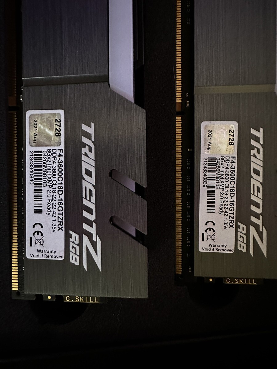 G.SKILL TRIDENT Z RGB DDR4 3600MHz 8GB×2 G.Skill TridentZ RGB Series - DDR4-16 GB: 2 x 8 GB - DIMM