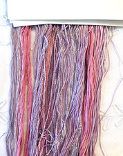Needlepoint Threads Fibers Lot of 18 Assorted Brands Shades of Lavenders Pinks
