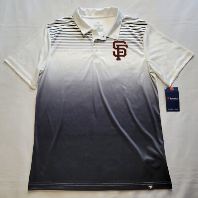 SF Giants Shirt Mens Large Golf Polo Gradient Fanatics Polyester