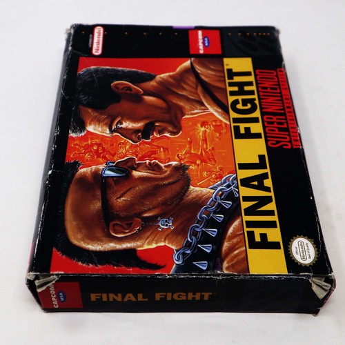 VINTAGE 1991 90s SUPER NINTENDO ENTERTAINMENT SYSTEM SNES FINAL FIGHT GAME NTSC - Picture 4 of 10
