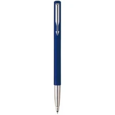 Parker Vector Rollerball Pen  Dark  Blue & Silver New  Made In USA