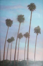 Barry Pitts, (American 20-21st Century) Pastel on paper California Landscape