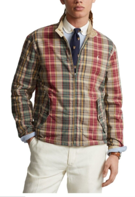 Polo Ralph Lauren Reversible Madras-Twill Harrington Jacket $398