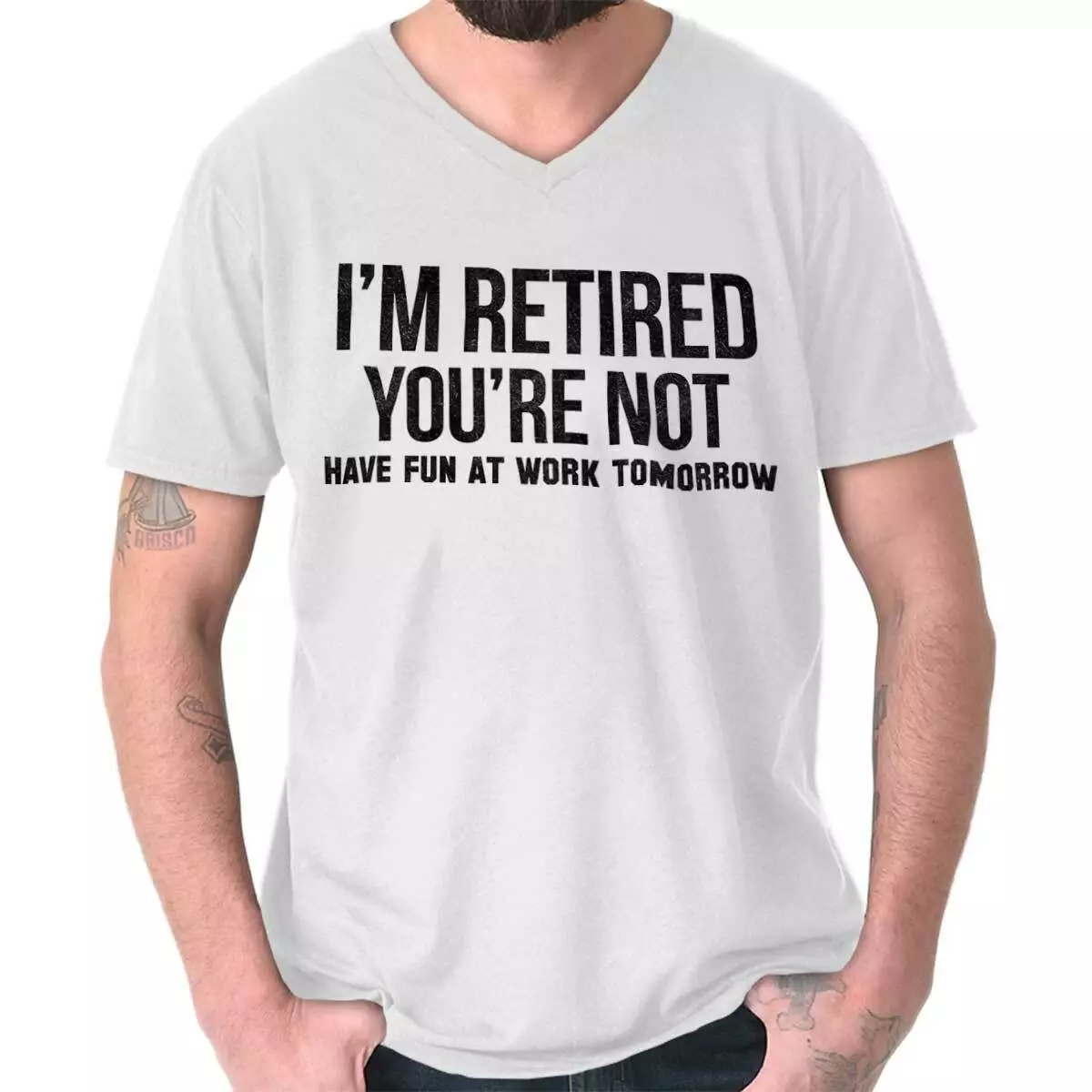 uformel is aborre Funny Retired Happy Retirement Gift No Work V-Neck T Shirts Tees for Men  Women | eBay