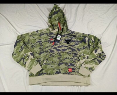 Under Armour Women's Project Rock Veterans Day Fleece Hoodie 1373610-346 Size L