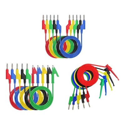 5pcs Efficient 4mm Banana Plugs Test Leads Test Wire for Quick Connection Tasks