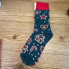 New Adult Christmas Gingerbread Cookie Socks Many Mornings Great Gift