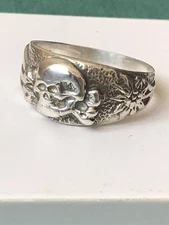 German silver ring. World War II.