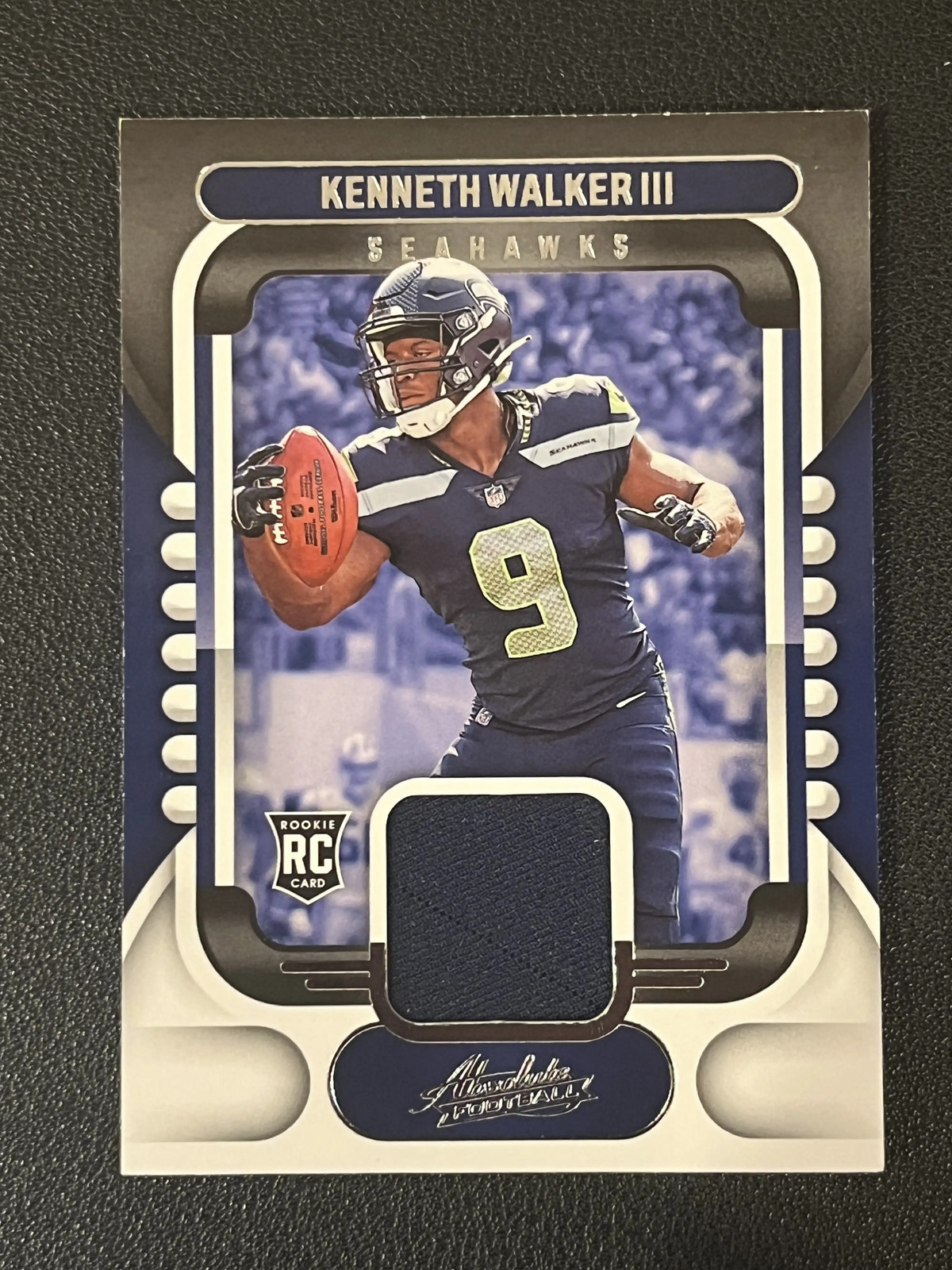Kenneth Walker III Panini Absolute War Room Materials #18 Base