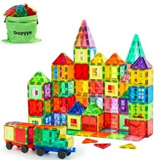 Dopyye 132 PCS Magnetic Tiles Building Blocks 3 inches x 9 x 10