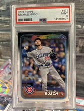 2024 Topps Series 2 - Future Stars Michael Busch #471 Black Foil PSA 9