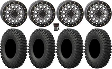System 3 SB-6 Bdlk 15"Wheels Gm (5+2) 37"MotoCrusher Tires RZR XP 1000 / PRO XP