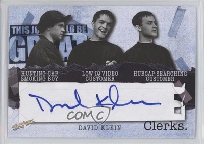 2017 Upper Deck Skybox Clerks Single Dave Klein David #AM-DK Auto 00so