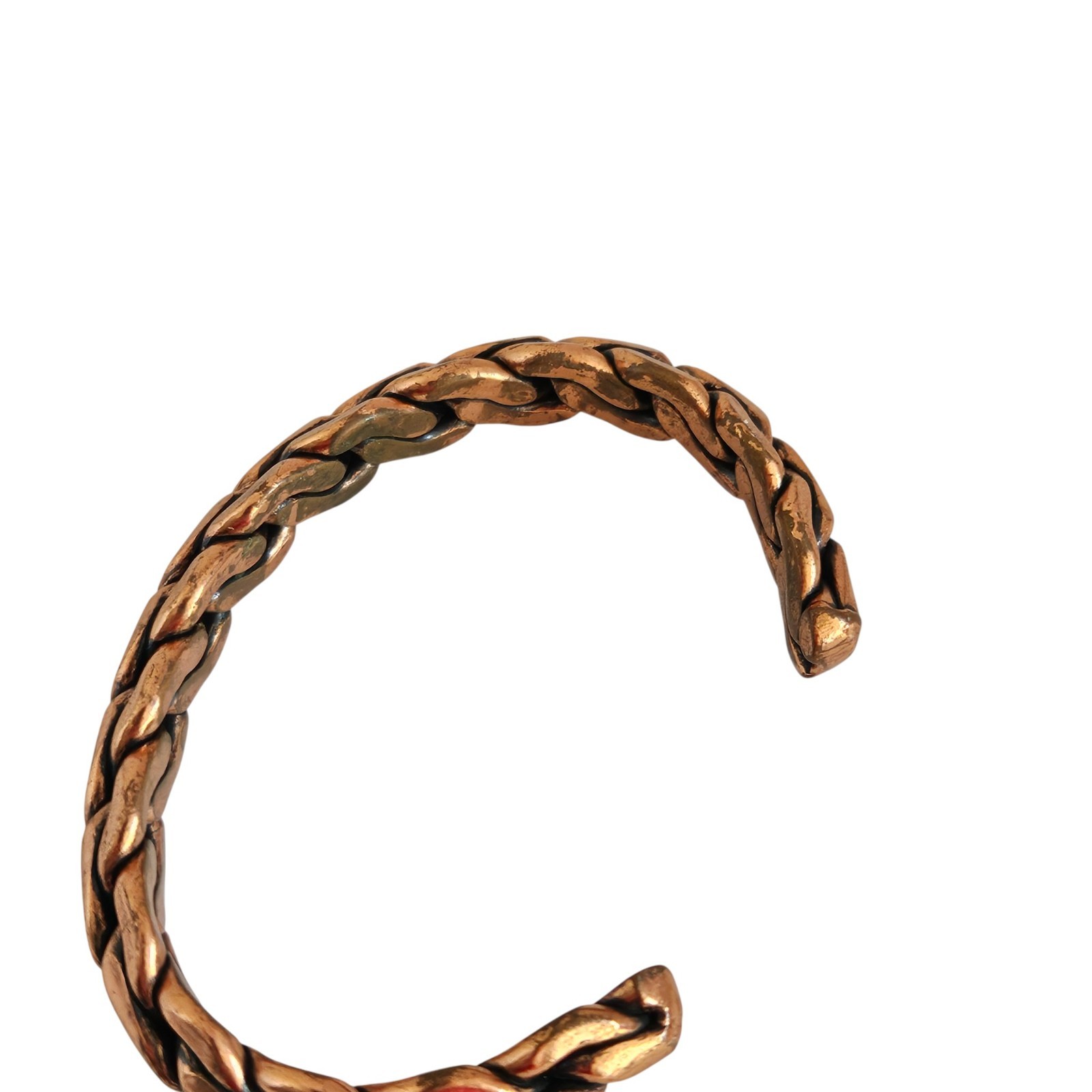 Copper Braided Cuff Bracelet  READ - image 4