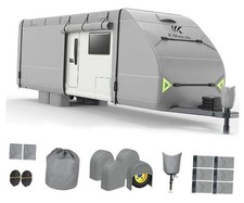 RV Cover,16-18 FT Heavy Duty Travel Trailer Cover 16-18FT - 216"L 105"W 108"H