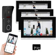 10 Inch Touch Monitor System,TUYA WiFi Smart Home Video Intercom Door Phone Kits