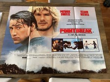 Point Break Original UK Quad Movie Poster 30x40 1991 Folded Very Good Condition
