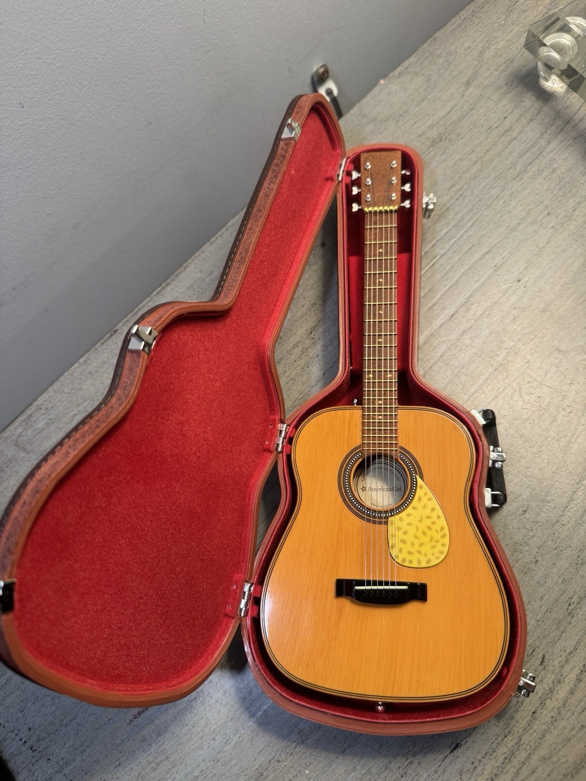 American Girl Doll Acoustic Guitar w/ Hard Case Pleasant Com