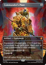 Commander's Plate (Borderless) - 135 - NM Foil Commander: Teenage Mutant Ninj...