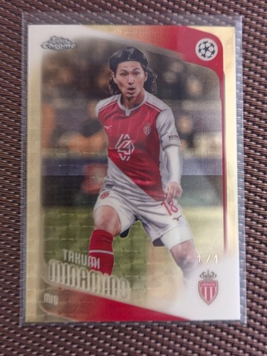 2025-26 Topps chrome UCC Takumi Minamino SUPERFRACTOR 1/1 - AS MONACO 123