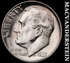 1955 Silver Roosevelt Dime - Choice Gem Brilliant Uncirculated  Lustrous  #J7745