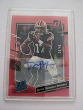 2023 Panini Clearly Donruss Dorian Thompson-Robinson 36/49 Auto RC Browns #60