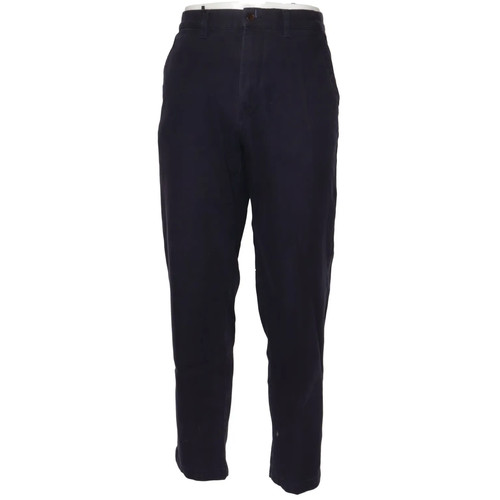 H&M Essentials, Chino, Größe: 33, REGULAR FIT, Blau, Baumwolle, Einfarbig #dpF