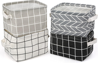 Stoff Aufbewahrungskorb Organizer, 4 StüCk Faltbare Wasserdicht Aufbewahrungsbox