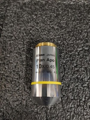 NIKON PLAN APO 10X / 0.45 INF 0.17 WD 4.0 MICROSCOPE OBJECTIVE