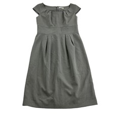 Calvin Klein A-Line Dress Women’s 4 Gray Sleeveless Pleated Lined Career