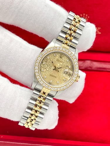 Rolex Datejust 26mm 69173 Jubilee Diamond Dial Diamond Bezel Two Tone Papers - Bild 13 von 13