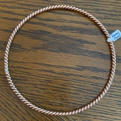 Tensor Ring, Sacred/Royal Cubit, 144MHz, EMF Protection, 8 Gauge, Brazed...